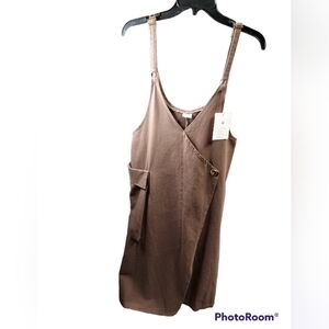 Flygo med brown denim jumper pocket right side NWT